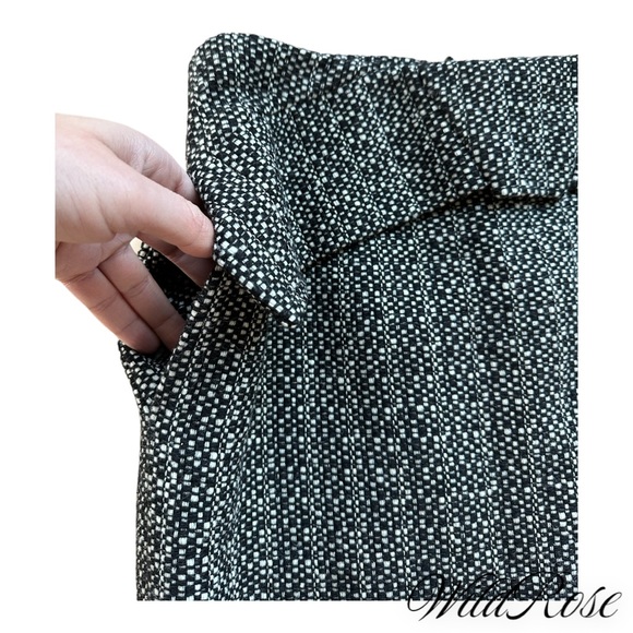 RM ROLAND MOURET Gray Tweed Wool Pencil Skirt SZ 8 - Picture 4 of 14